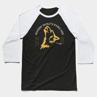 Volsunga Saga - Where Wolf's Ears Are Baseball T-Shirt